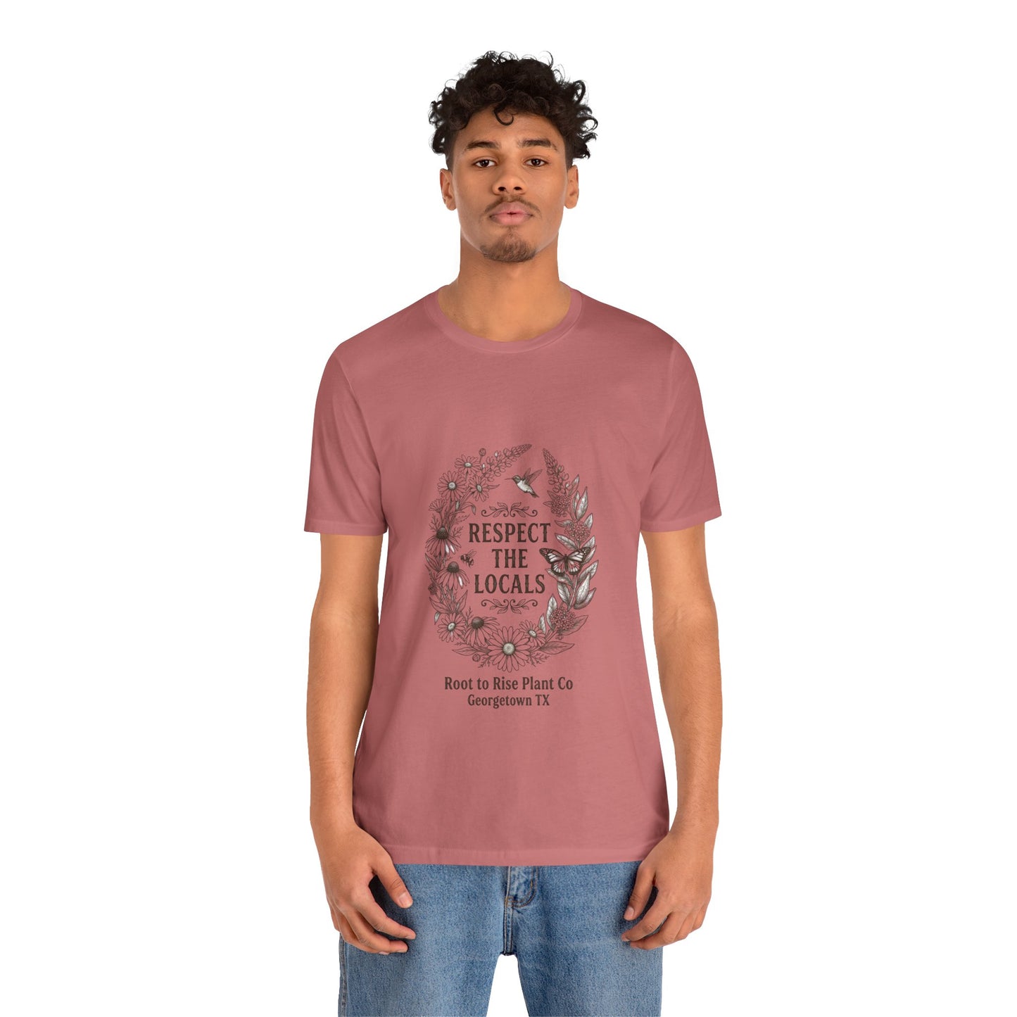 Respect the Locals tee | wildlife floral graphic