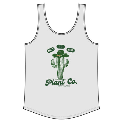 Root to Rise Cactus Tank Top — Plant Co. Graphic Women's Relaxed Tank