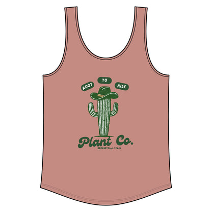 Root to Rise Cactus Tank Top — Plant Co. Graphic Women's Relaxed Tank