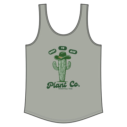 Root to Rise Cactus Tank Top — Plant Co. Graphic Women's Relaxed Tank