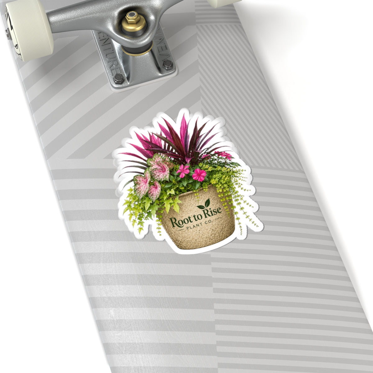 Tropical Planter Illustration Sticker | Kiss-Cut Sticker