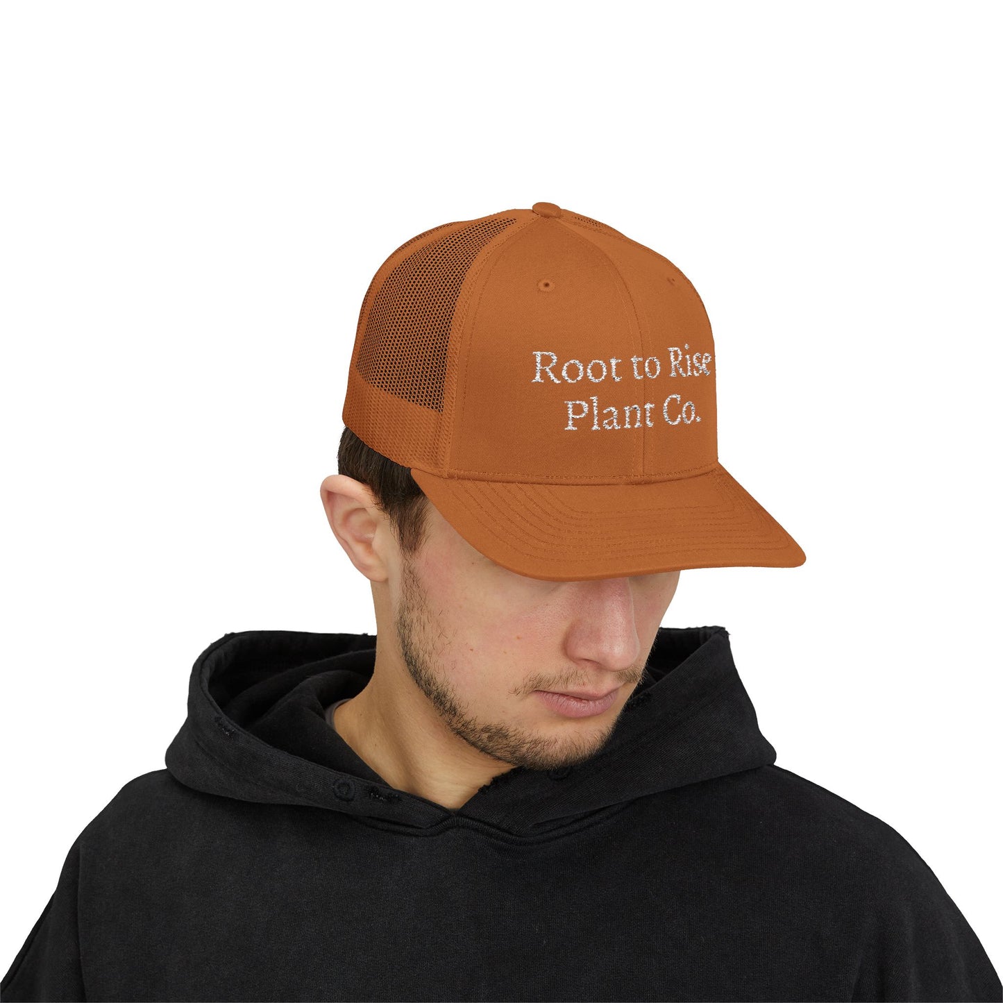 Root to Rise Plant Co. Trucker Cap — Snapback Hat