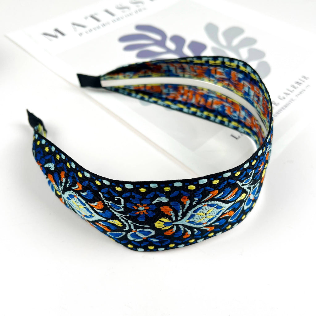 Boho ethnic style embroidered headband