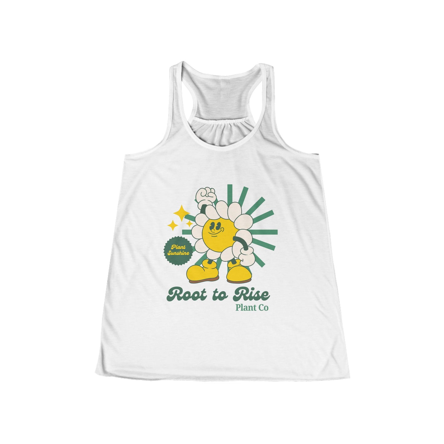 Root to Rise Flowy Tank — Retro Daisy Plant Co. Racerback