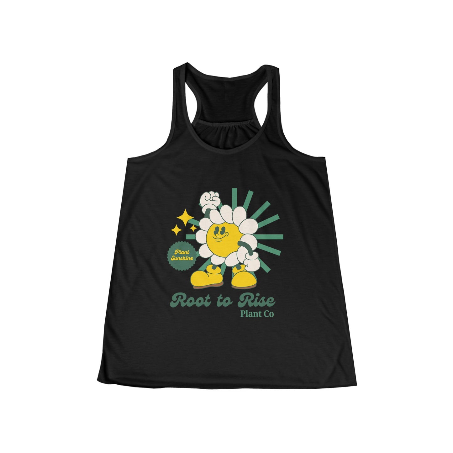 Root to Rise Flowy Tank — Retro Daisy Plant Co. Racerback
