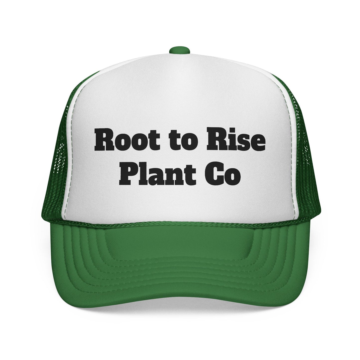 Root to Rise Plant Co Trucker Hat — Gardening Logo Mesh Cap