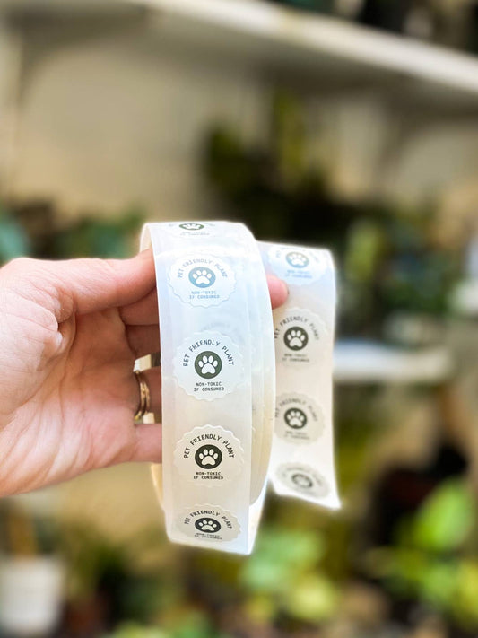 Pet Friendly Plant Sticker Rolls - 500+ Sticker Rolls