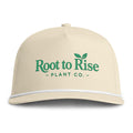Embroidered Root to Rise Plant Co. Sunwashed Rope Cap |