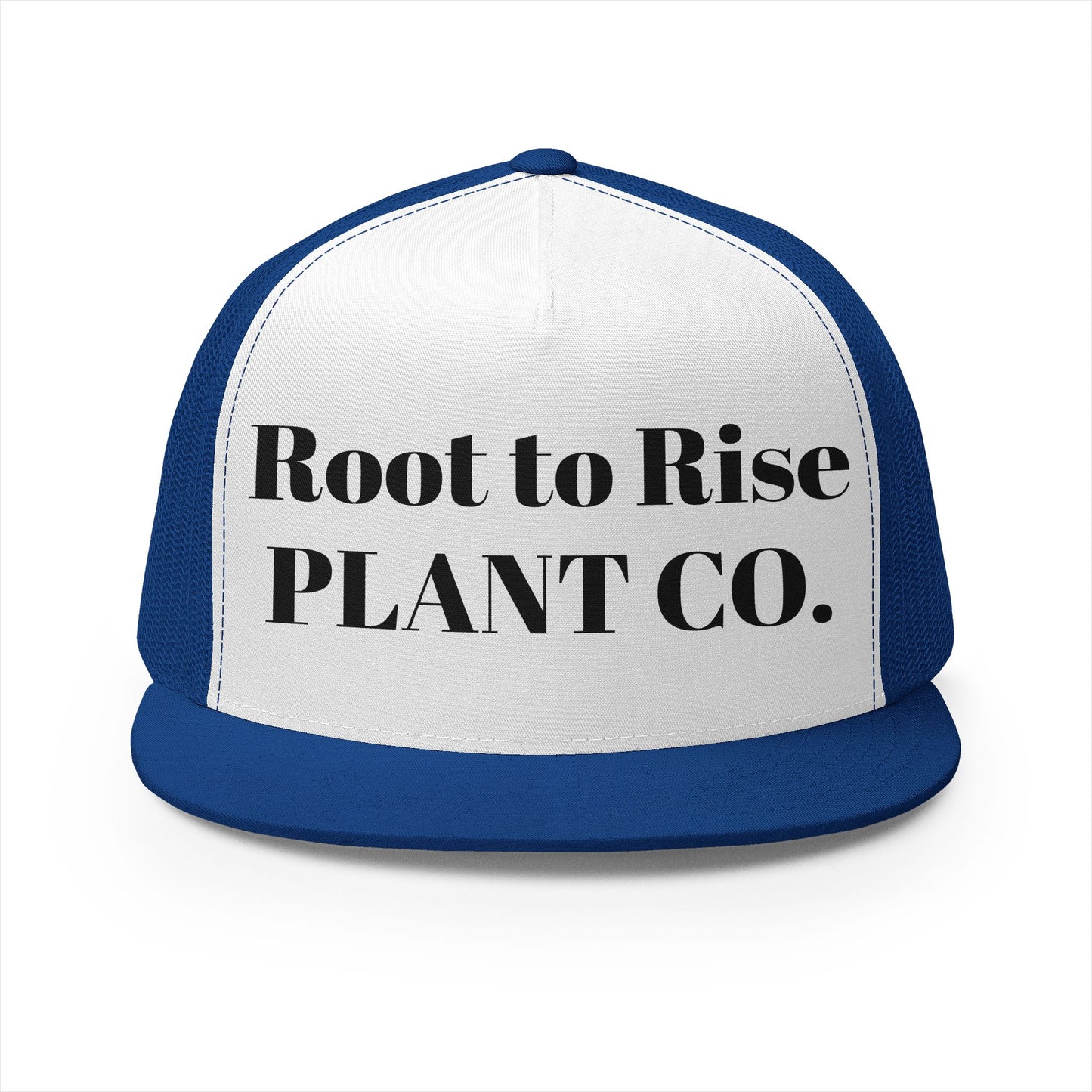 Root to Rise Plant Co. Trucker Cap — Green Mesh Gardening Hat