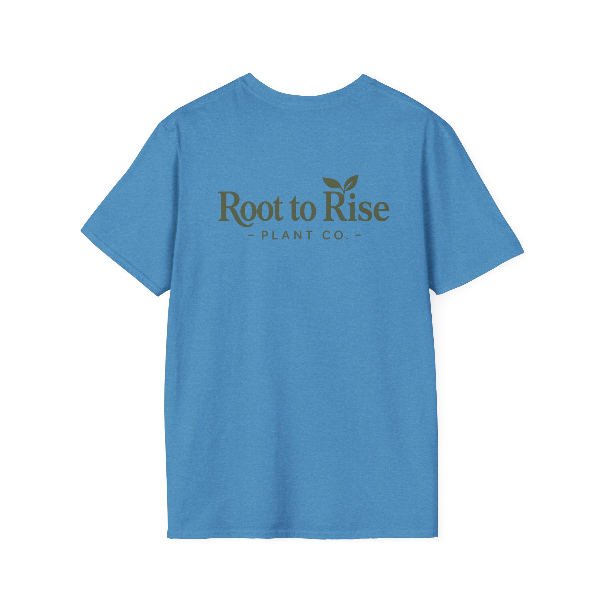 Root to Rise Plant Illustration T-Shirt | Potted Greenery Floral Graphic
