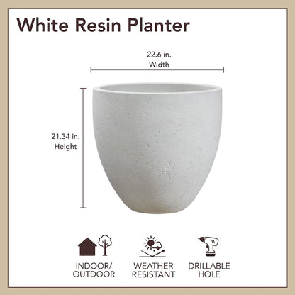 Halifax Planter dimensions - 22.6 in width x 21.34 in height