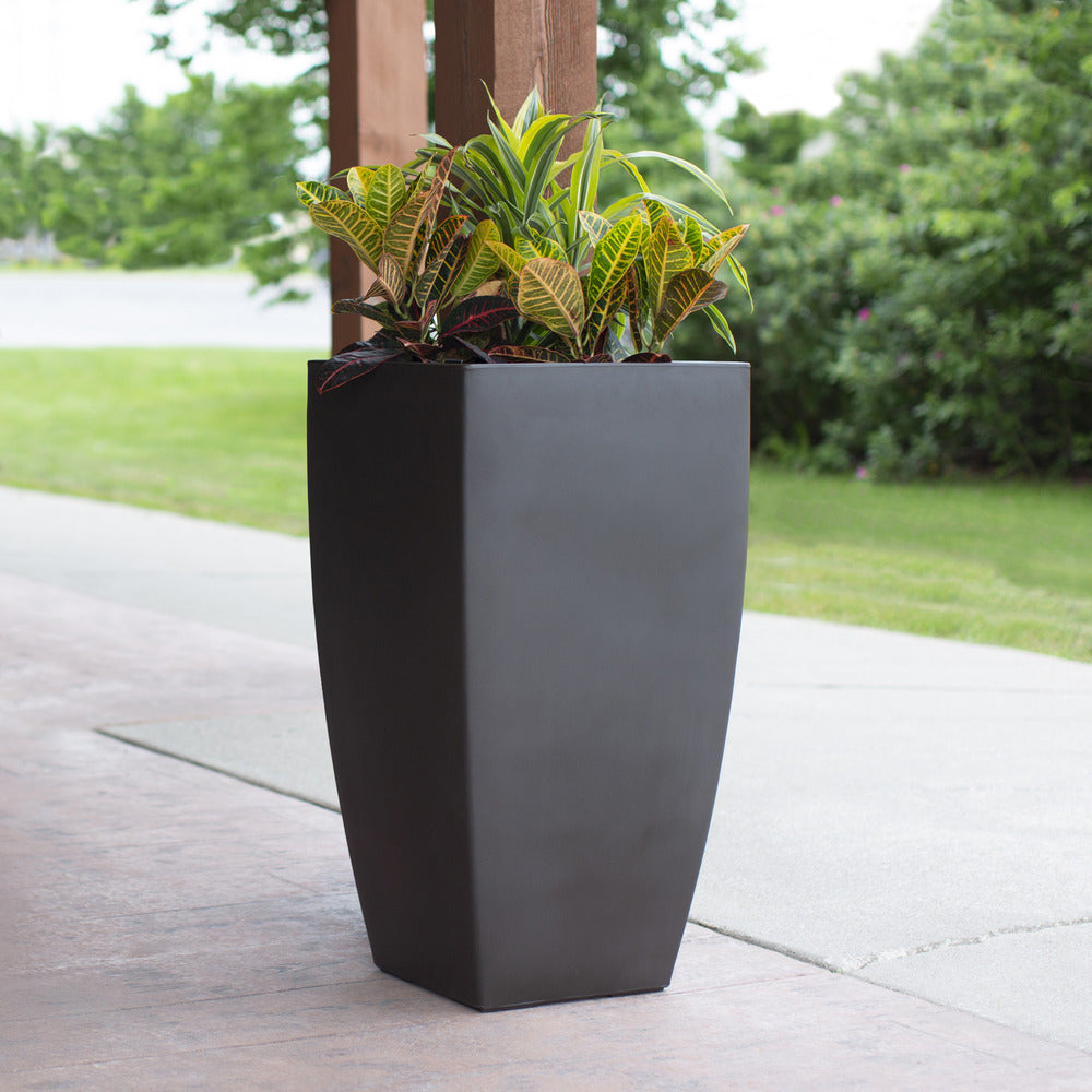 Kobi Planter (38in) styled with plants