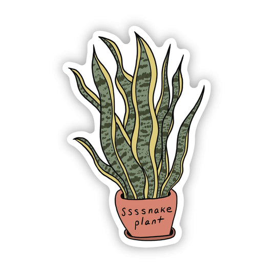 Sssnake plant sticker