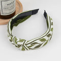 Boho Top Knot Embroidered Floral Headband