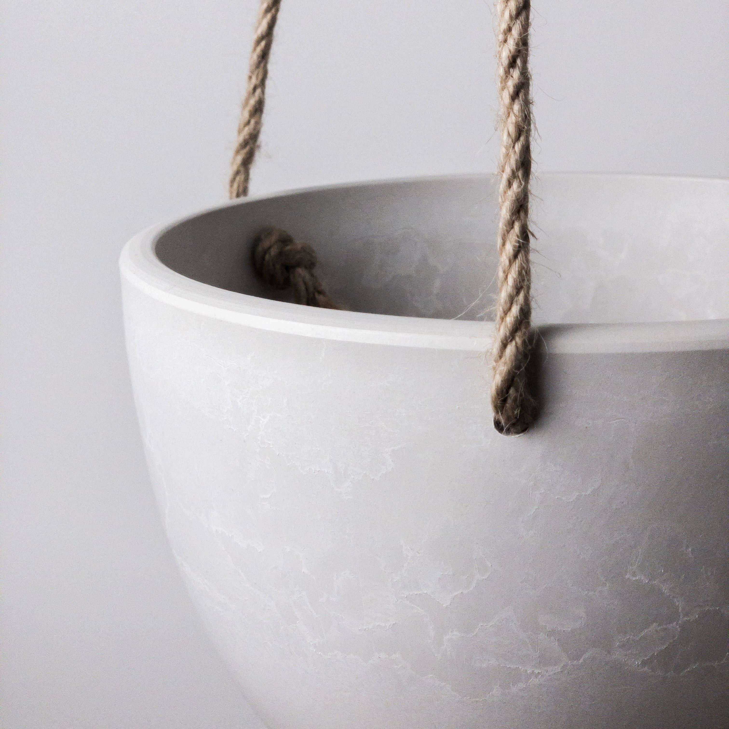 8" | Signature Stone Hanging Planter Pot