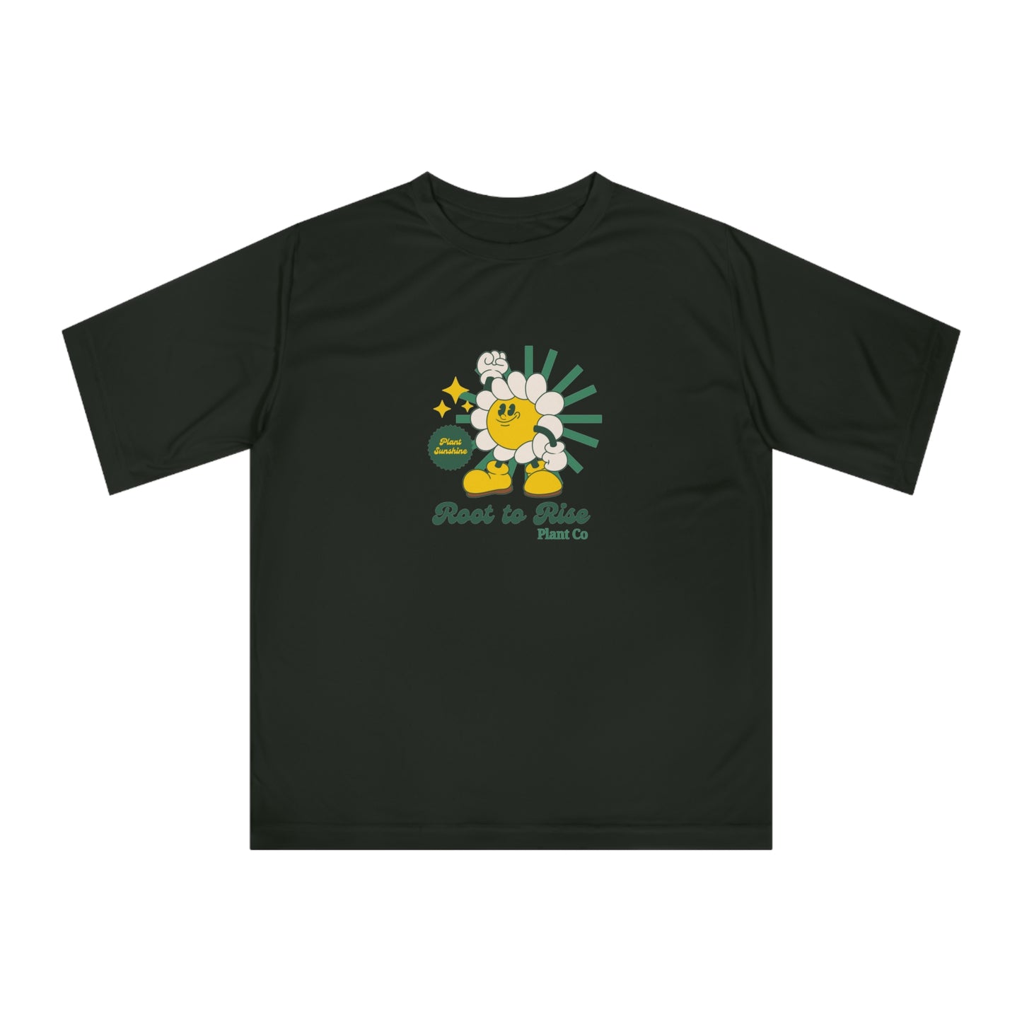Retro Daisy Tennis T-Shirt — "Fresh to Serve" Performance Tee