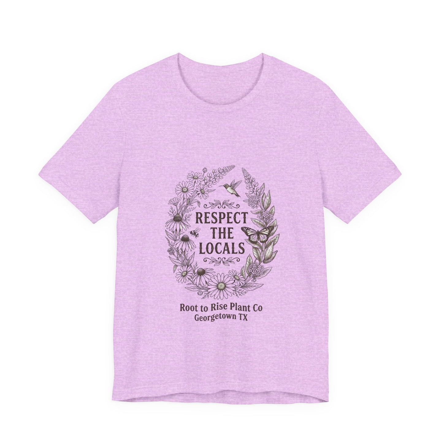 Respect the Locals tee | wildlife floral graphic