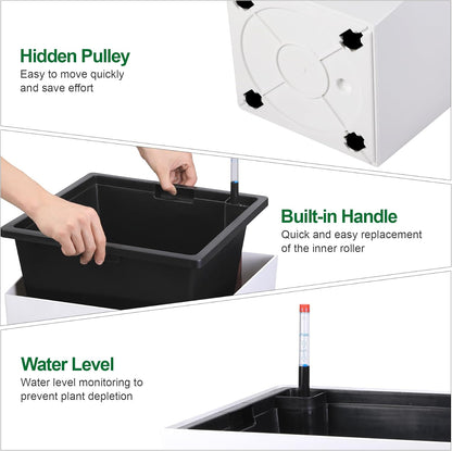 Waller Tall Self Watering Planter - Small and Medium