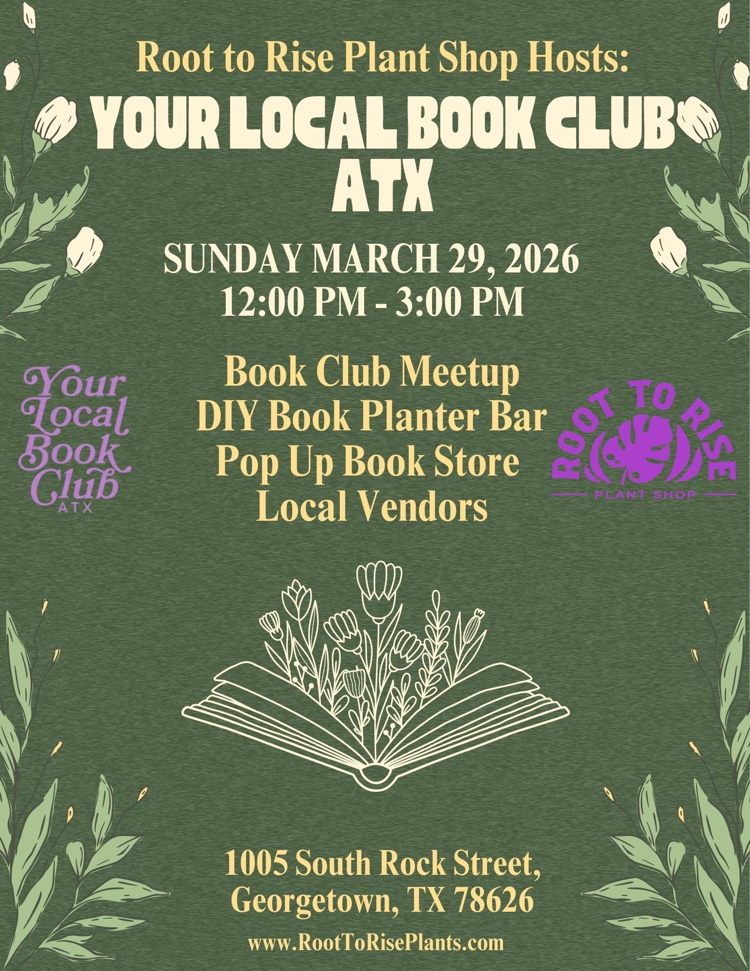 Plant Bar with Your Local Book Club ATX