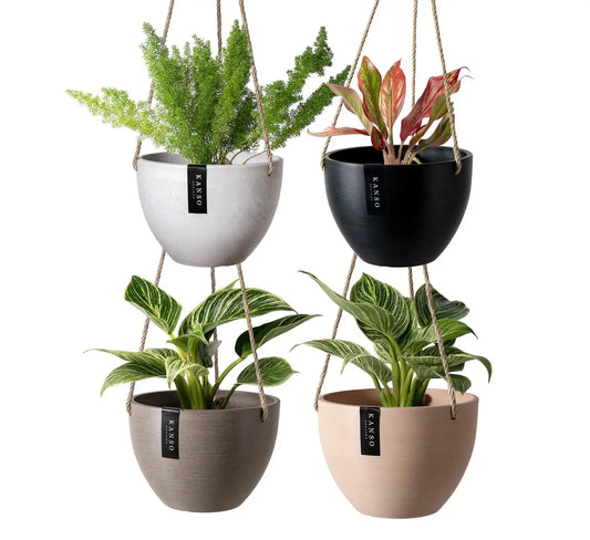 8" | Signature Stone Hanging Planter Pot