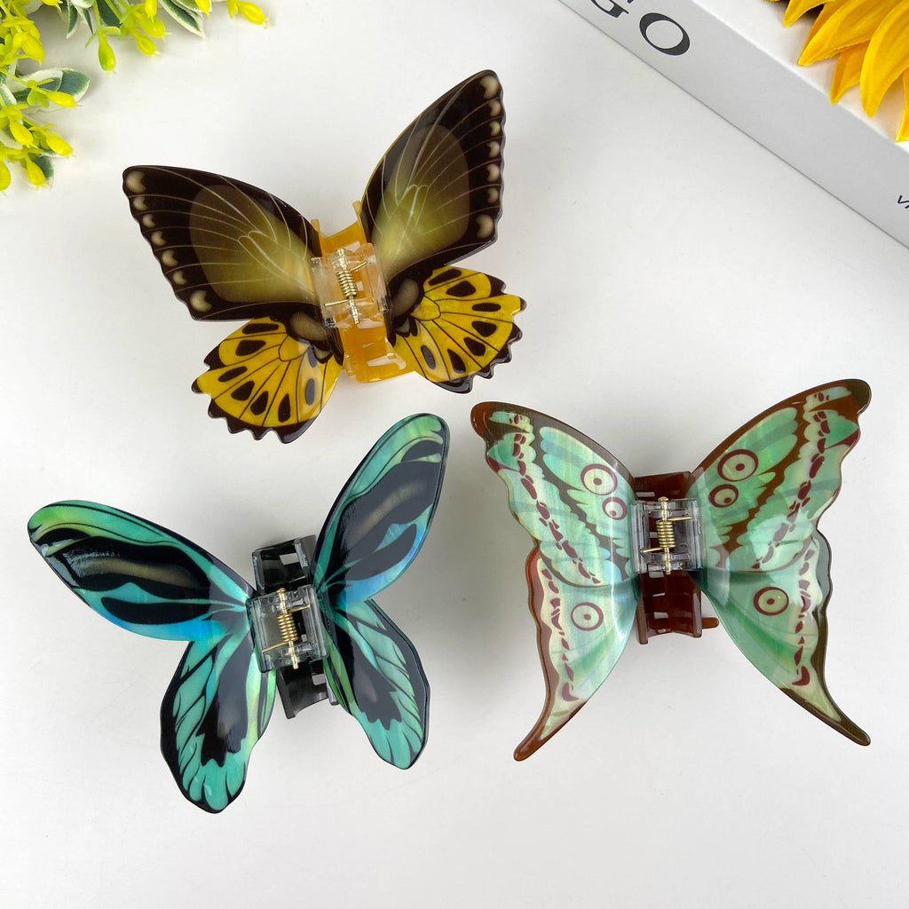 Colorful butterfly hair clips elegant beautiful hair clip