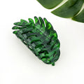 Tropical Palm Leaf Hair Claw Clip