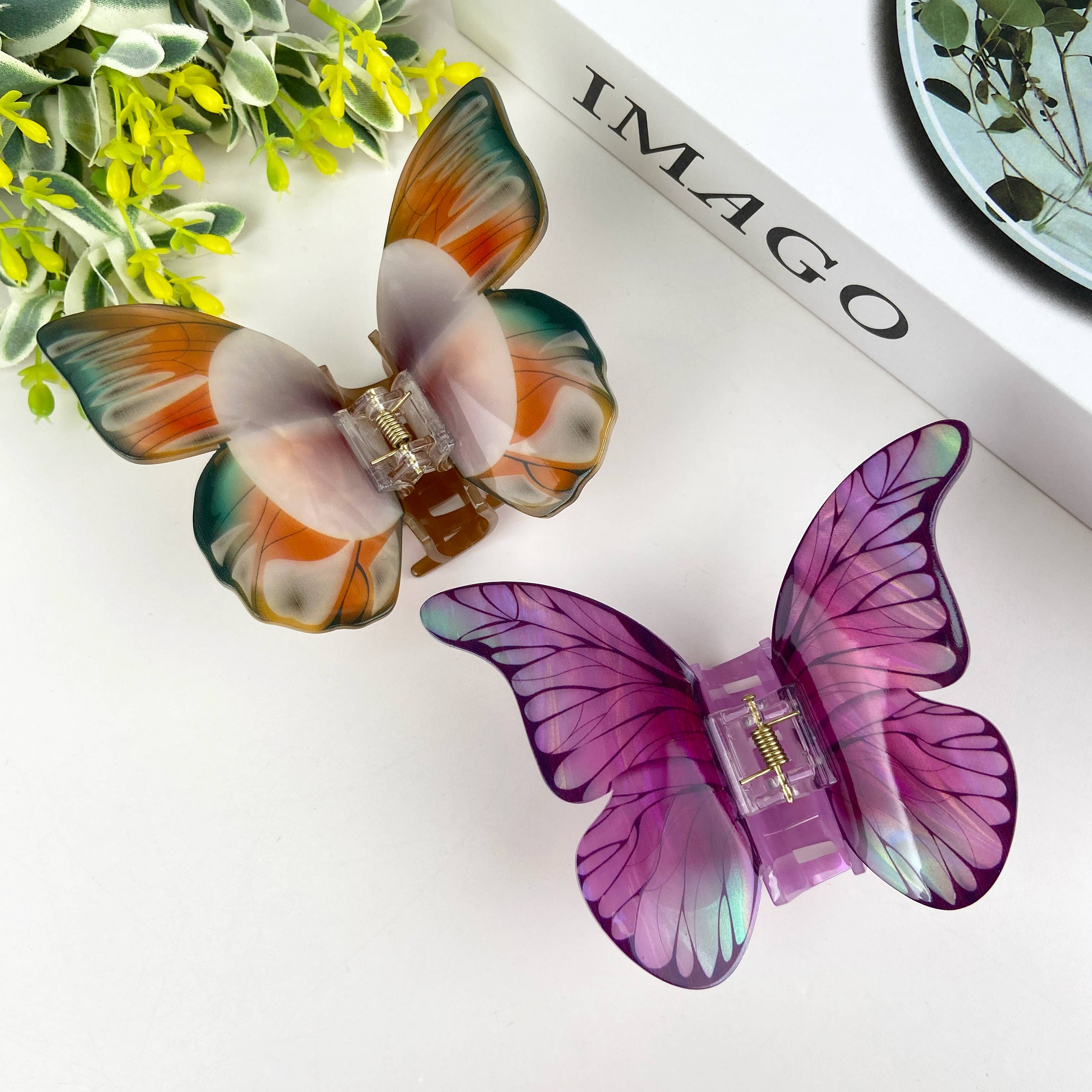 Colorful butterfly hair clips elegant beautiful hair clip