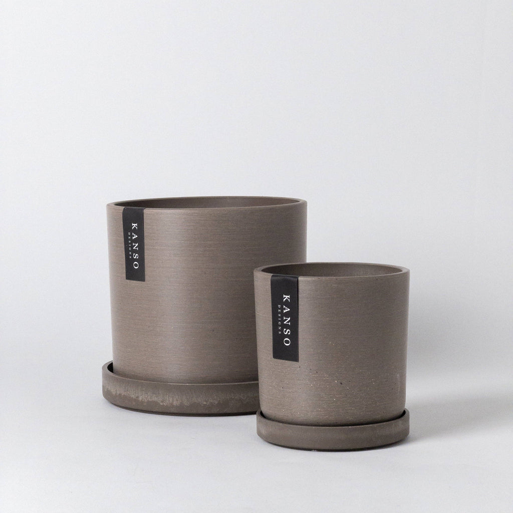 4" Signature Planters & Saucer | Earth Tones
