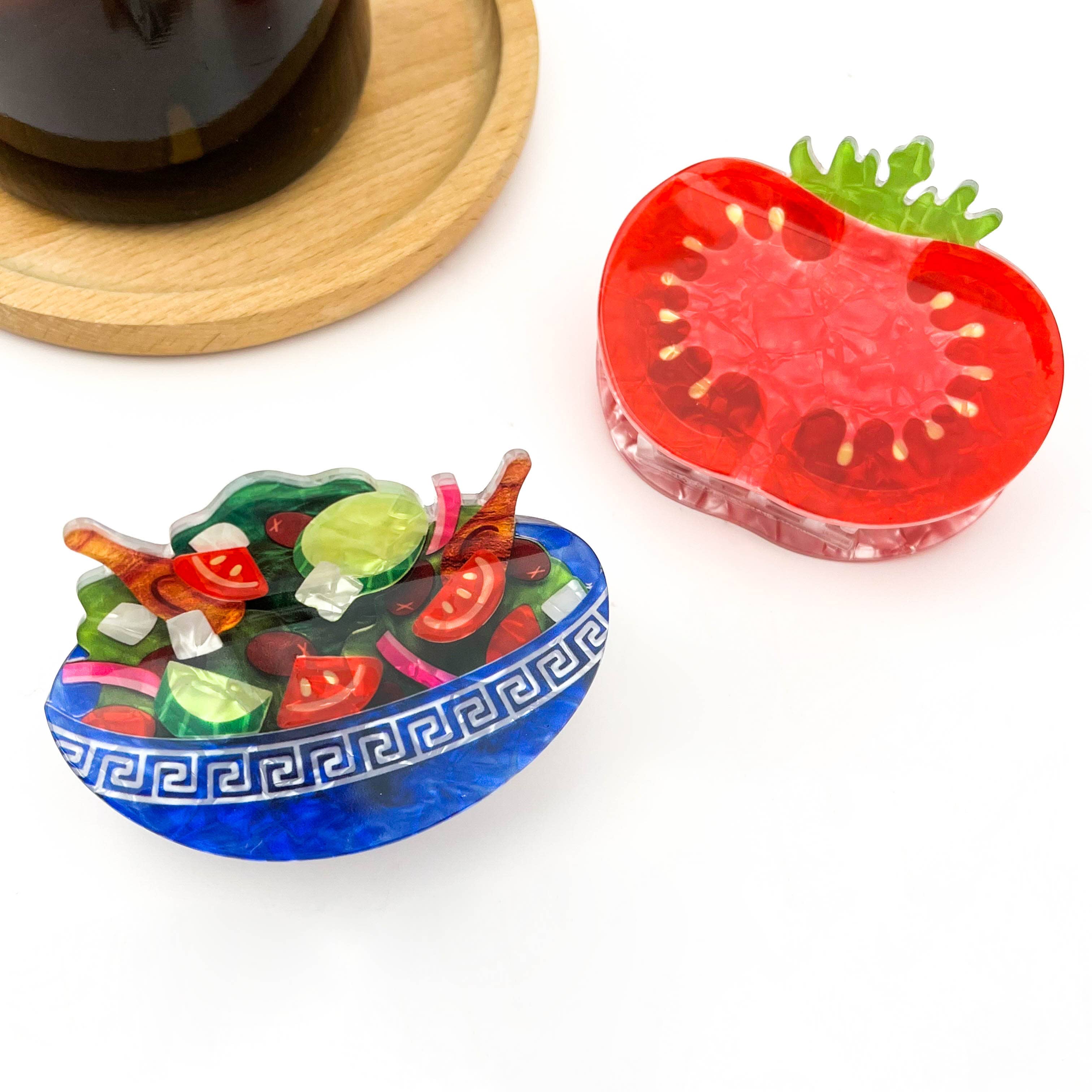 Vegetable Salad Hair Claw Clip, Food Hair Clip